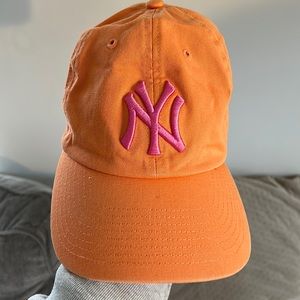 Pink and orange New York Yankees Hat 47’
